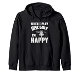 Photo Gallery disc golfer disc golf - quando gioco a disc golf sono felice felpa con cappuccio Photo Gallery disc golfer disc golf - quando gioco a disc golf sono felice felpa con cappuccio