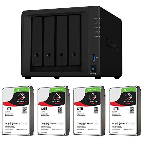 Synology NAS HDDZbg 4xC DS920+ & Seagate HDD [IronWolf-12TBx4䓯] NAbhRACPU 4GB X^_[h[U[ K㗝Xi dbT|[gΉi DiskStation