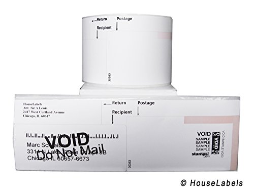 6 Rolls; 150 Labels per Roll of Compatible with DYMO 30383 3-Part Internet Postage Labels (2-1/4