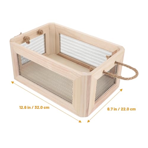 Bac de rangement multifonctionnel grand format style panier cube vintage de maison