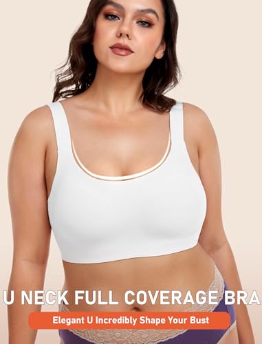 Image of Gailife Womens Wireless Push Up Bras for Women No Underwire Seamless Full Coverage Supportive T Shirt Everyday Bras