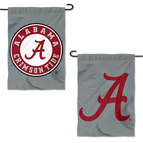 College Flags & Banners Co. Crimson Tide Double Logo Garden Flag and Yard Banner