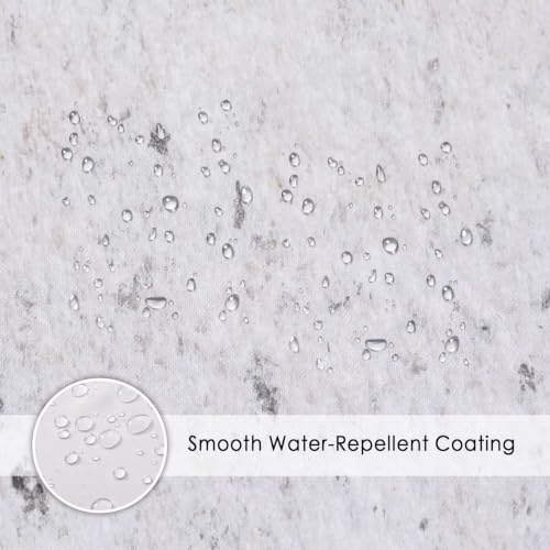 Rideau de douche imperméable et lavable en machine avec 12 crochets inclus