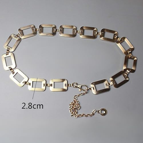Ammiko Waist Chain Belt for Women Fashion Body Belly Link Belt Ring Metal Chain Belts for Jeans Dress Alloy Ladies4