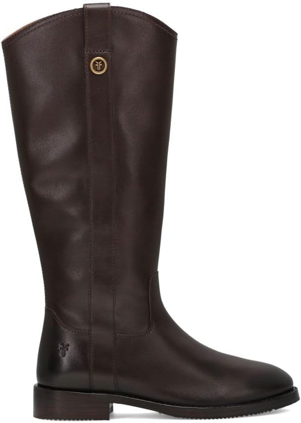 Frye Melissa Button Tall Inside Zip Riding Boots for Women with Smooth, Supple Leather, Rubber Outsole and Signature Hardware – 13 ⅘” Shaft Height