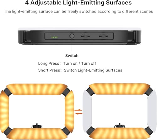 KIT DE VÍDEO 2 EM 1 PICTRON U200: LED Ring Light portátil para smartphone, microfone, ideal para Tik