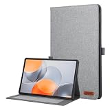DayQiQiPu Hülle für Lenovo Yoga Tab TB710FU, TB710FF (11,1 Zoll) Flip Hülle mit Standfuß, Kartenfach & Auto Schlaf/Aufwach, Mehrwinkel-Verstellung, stoßfeste Schutzhülle - Denim Grau