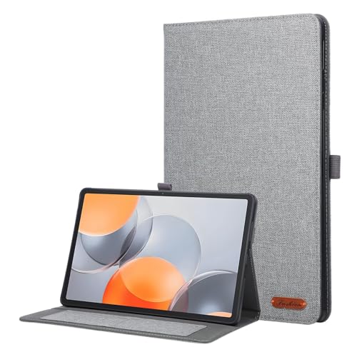 DayQiQiPu Hülle für Lenovo Yoga Tab TB710FU, TB710FF (11,1 Zoll) Flip Hülle mit Standfuß, Kartenfach & Auto Schlaf/Aufwach, Mehrwinkel-Verstellung, stoßfeste Schutzhülle - Denim Grau