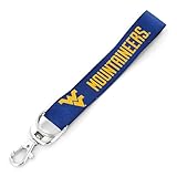 Aminco NCAA West Virginia Mountaineers Deluxe Wristlet Keychain