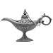 Aveson Lampada da genio classica, ispirata alla legenda di Aladino e il genio della lampada, per costumi, decorazione per la casa e regali, Tin, small