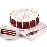David’s Cookies Valentine's Day Red Velvet Cake 10” - Hand Decorated Baked Moist Layered Cake With Creamy Filling - Amazing Dessert Gift For Your Family Friends and Special Someone - Valentine's Cake