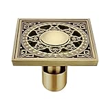 Apariencia: Diseño antiguo clásico. El exquisito acabado de latón se ve retro y hermoso., haciendo de tu baño un lugar ideal para usar y disfrutar. Diámetro de la tubería de instalación: 50mm o más, es compatible con 50mm y 75bajantes de mm de diámetro