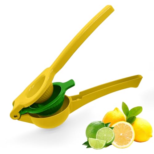 Dazkzooy Exprimidor Manual - Exprimidor de Limón Manual Robusto con Anti-Corrosivo, Ideal para Cocina y Bar, Exprimidor Duradero para Naranjas, Limones y Otras Frutas