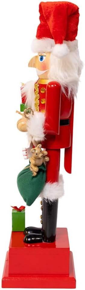 Kurt Adler Santa Calendar with Gifts Nutcracker