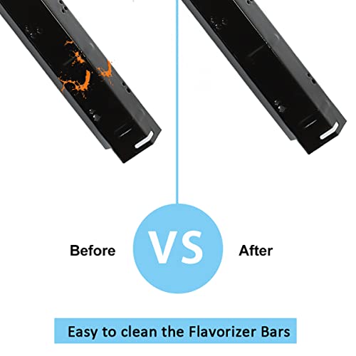 Foryeyc 70-02-411 70-02-412 Grill Heat Plate Replacement For Dyna-Glo 5 Burner Dgh485Crp, Dgh474Crp, Heat Plates For Dyna-Glo 4 Burner Dgh450Crp Grill, Porcelain Steel Heat Plate, 5 Pack #TOP3