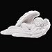 KiaoTime l Set of 2 Resin Adorable Cherubs Angels Statues Figurine Guardian Angel Garden Angels Sculpture Cute Angel Collection Wings Angel Memorial Statue 4.25