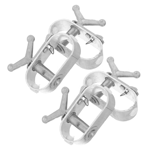 POPETPOP Tenditore per Cavi Metallici da 4 Pezzi in Acciaio Resistente, Utensile Manuale per Tensione Fili in Frutteti e Coperture Piscina, Strumento Versatile per Uso Agricolo