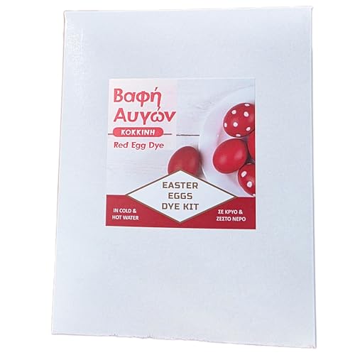 Red Egg Dye Kit for Greek Orthodox Easter 2026, Complete Set, Professional Grade Dye - Stunning Deep Vibrant Red - Very Easy Coloring -Up to 30 Eggs by Generic - Used condition - US$16.74