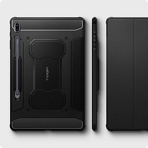 Spigen Rugged Armor Pro Designed for Galaxy Tab S7 FE 5G Case with pen holder (2021) - Black