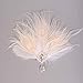 Teyglen 1920s Feather Headpiece Feather Hair Clip Pin with Crystal Flapper Feather Headband Prom Party Roaring 20s Hair Accessories for Women (Silver)