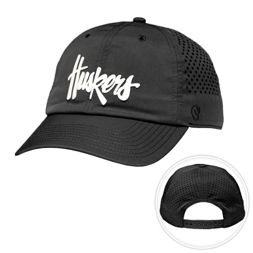 Desert Cactus University of Nebraska BreezePro Baseball Hat (BP3) Black