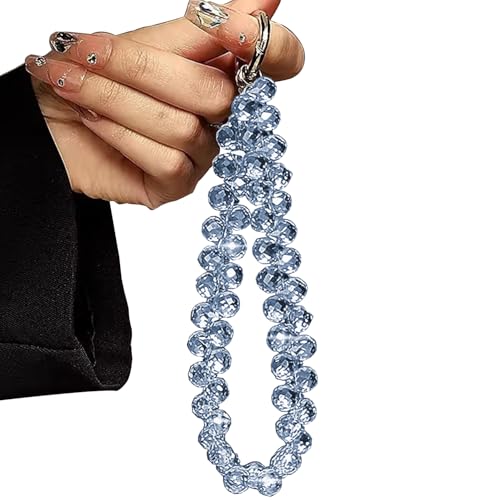 Image of TENOC Beaded Phone Wrist Strap, Blue