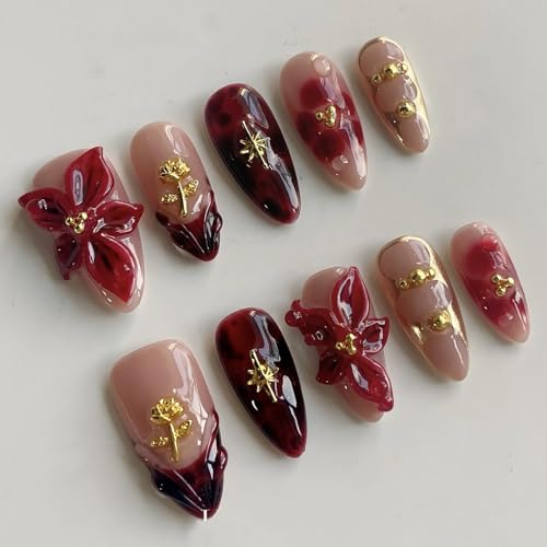 Luxury Press on Nails Medium Almond Handmade
