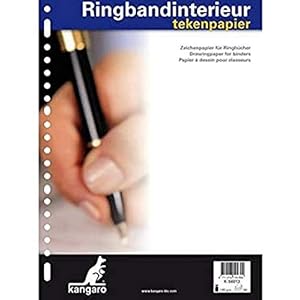 Ringbandinleg Kangaro 23r tekenpapier 120 gr. 50 vellen