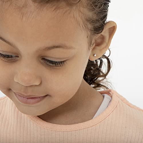925 Sterling Silver Elegant & Classic 3mm-4mm Tiny Ball Screw Back Stud Baby Earrings - Quality Round Shaped Girl's Earrings Excellent for Babies, Toddlers & Young Girls2