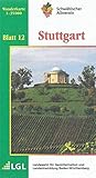  Stuttgart: Wanderkarte 1:35.000 (Karte des Schwäbischen Albvereins, Band 12)