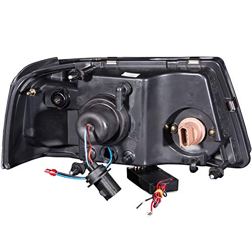 Anzo Usa Usa 111152 Ford Ranger 1 Pc. Crystal Black Clear Amber Headlight With Halo Assembly - (Sold In Pairs) #TOP1