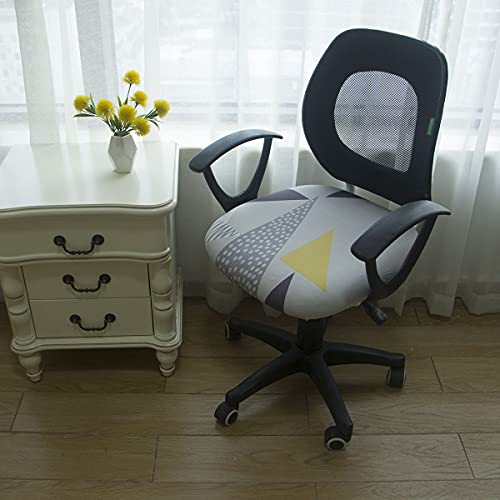 Melaluxe Computer Office Chair Cover - Protective & Stretchable Universal Chair Covers Stretch Rotating Chair Slipcover