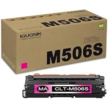 1 Pack CLT-M506S Magenta Toner Cartridgewith Chip Replacement for Samsung CLT-M506S Work with CLP-680DW CLP-680ND CLX-6260FD CLX-6260FR CLX-6260FW CLX-6260ND| CLT-M506S
