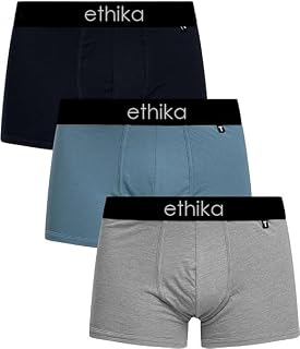 Ethika Anti Bacterial Micromodal Solid Underwear for Men Combo Airsoft Trunk Breathable Inner for Men Sweatproof Underwear... Price In India