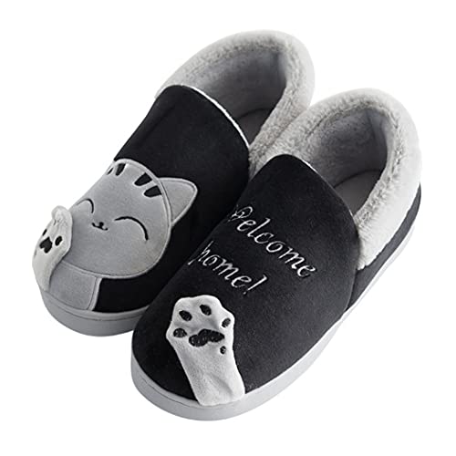 Damen Hausschuhe Nette Hausschuhe Glückskatzen Hausschuhe Cartoon Hausschuhe Tier Hausschuhe Warme Hausschuhe Winter Hausschuhe Cover
