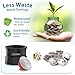 Reusable Vertuo Pods Kit: 10-Second Fast Sealing Reusable Nespresso Vertuo Pods - Refillable Coffee Pods with Smarter Tools & 50 Aluminum Foil Seals,Spoon, and Lid Opener (Pods not included)