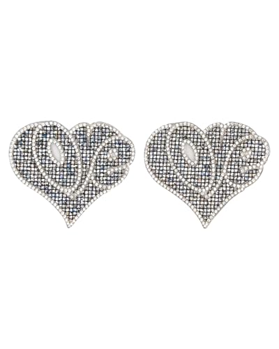 Image of ZGMYC Sparkly Rhinestones Metal Chain Nipple Cover with Tassel, Reusable Adhesive Pasties Sexy Bra Body Chain
