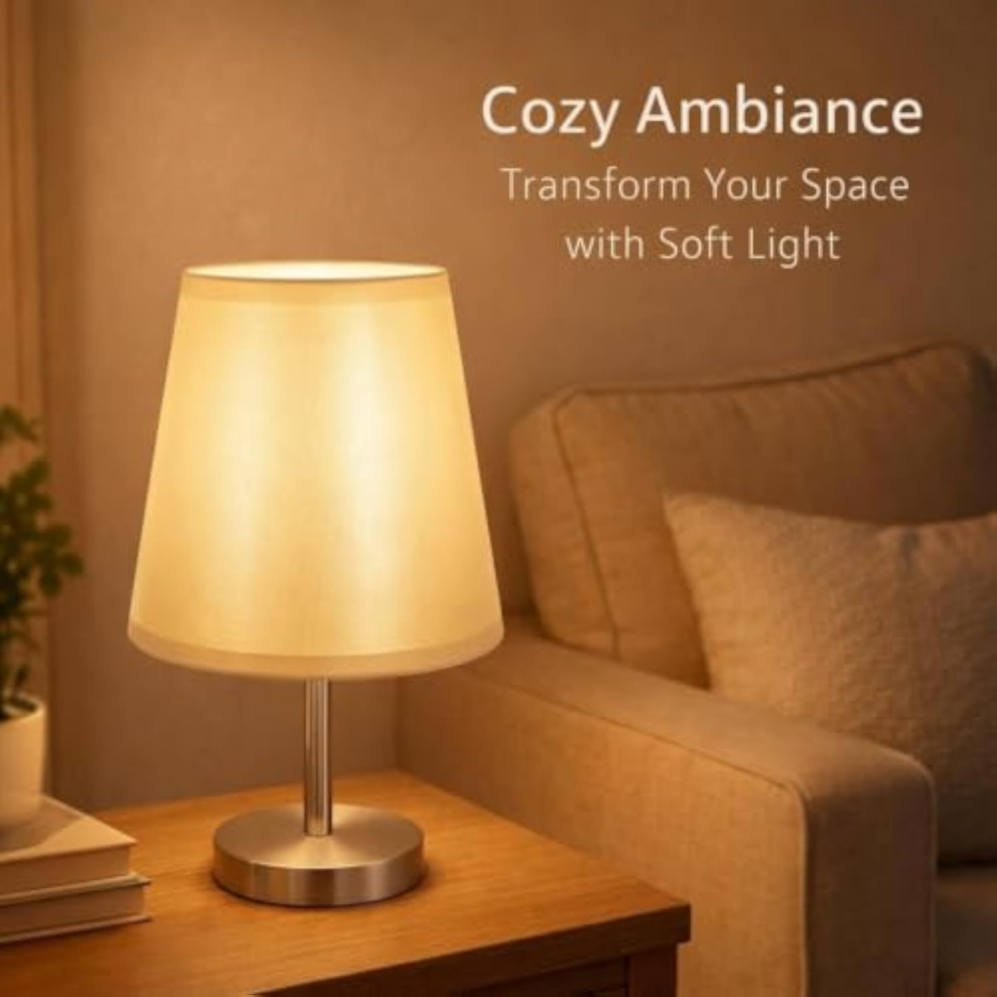 Clip-On Bulb Fitting Textile Drum Lampshade for Ceiling & Wall