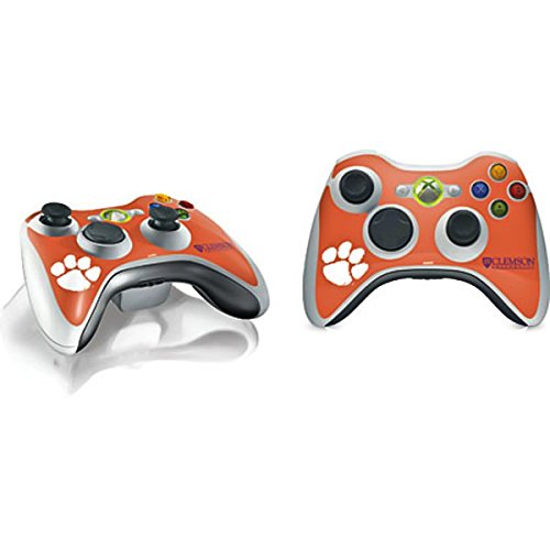 Skinit Decal Gaming Skin Compatible with Xbox 360 Wireless Controller - Officially Licensed College Clemson Paw Mark Design