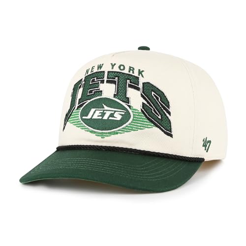 47 Men's Cream New York Jets Pomona Rope Hitch Adjustable Hat