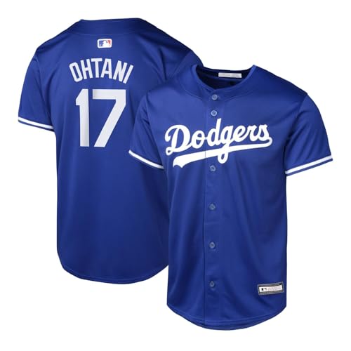 Outerstuff Shohei Ohtani Los Angeles Dodgers MLB Kids Youth 8-20 Blue Alternate Player Jersey (US, Numeric, 18, 20, Regular, Shohei Ohtani Los Angeles Dodgers Blue)