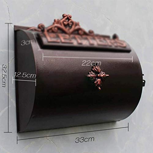 Sdgh Mailbox - Large Capacity Galvanized Steel Textured, Post Mount Mailbox Rust Resistant #TOP1