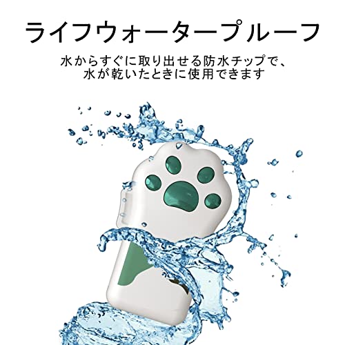 Bilious USBメモリ かわいい 猫の足 フラッシュメモリ 小型 大容量 32GB スライド式 可愛い USB 2.0 カラフル 耐衝撃 防水 防塵 (緑)