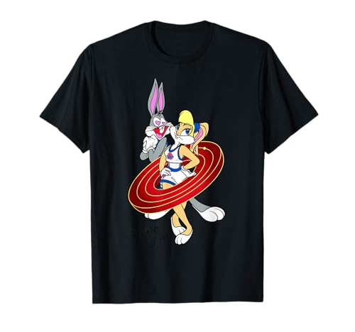 Space Jam Classic Bugs And Lola Bunny Heart Eyes Logo T-Shirt