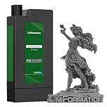 UNIFORMATION 1,2 kg Série GK3 - Résine HD lavable à l'eau - Facile à nettoyer - Pour imprimante 3D - Résine photopolymère - Faible viscosité - Rapide - Pour SLA/LCD/DLP HD - Gris foncé