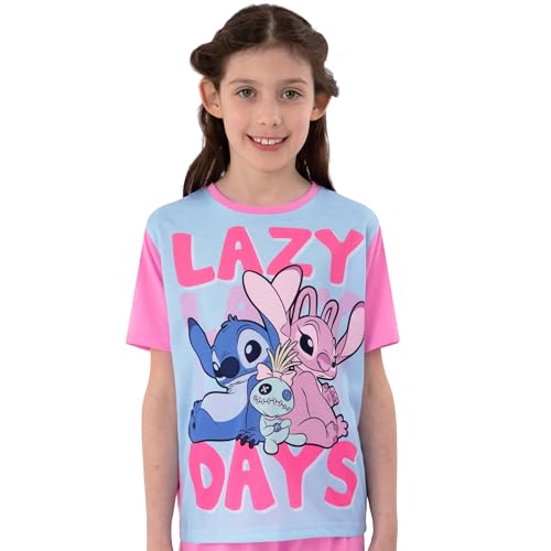 Disney Stitch Pajamas, Short Sleeve Lilo And Stitch Pjs, Cute Girls Pajamas, Pajama Set For Summer3