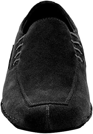 Very Fine Mens Darius Black Suede Ballroom Waltz Latin Salsa Rhythm Slipon Dance Shoe M 11 | Image 1