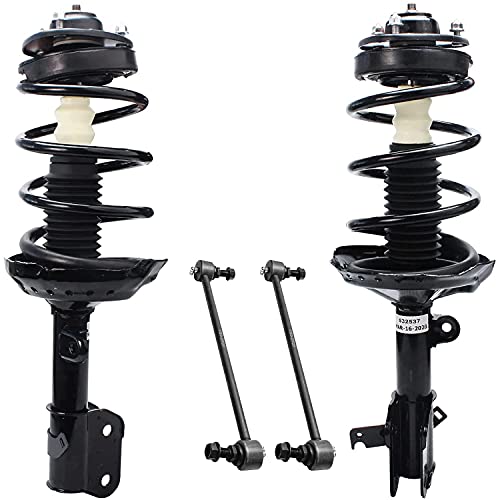 Detroit Axle - Front Struts Sway Bars for 2005 2006 2007 Honda Odyssey Complete 2 Struts with Coil Spring Replacement 2 Sway Bars Assembly
