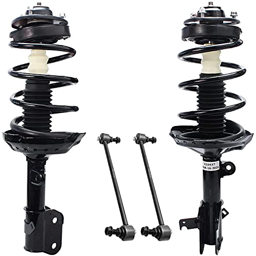 Detroit Axle - Front Struts w/Coil Spring + Sway Bars Replacement for 2005-2007 Honda Odyssey - 4pc Set