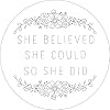 Believe In Yourself Embroidery Pattern Transfers (set of 10 hoop designs!) #1